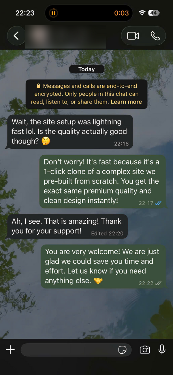 Customer feedback