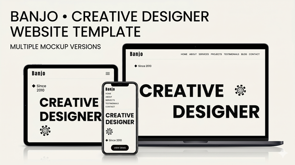 Banjo - Creative Portfolio HTML Landing Page Template