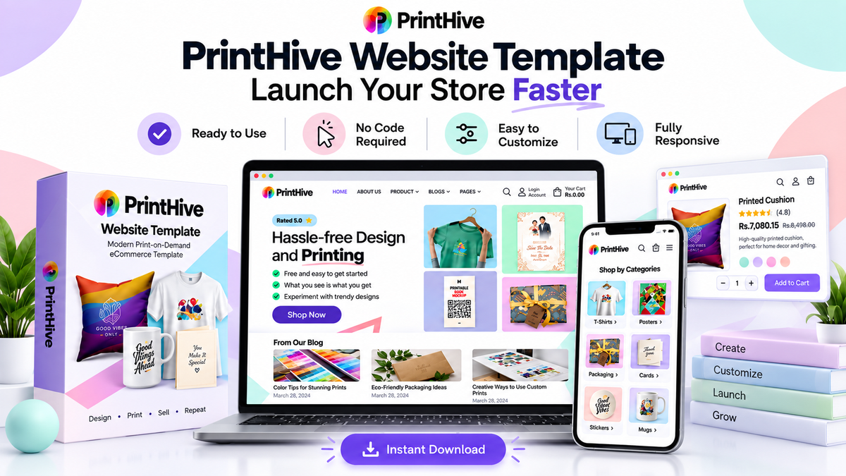 Print Store Shopify Theme for Custom Design Shops