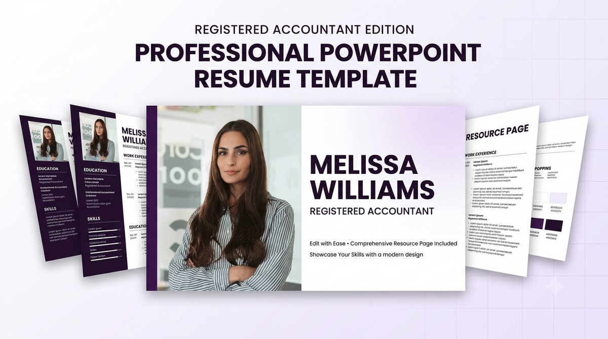 Modern Accounting Professional Resume Slides