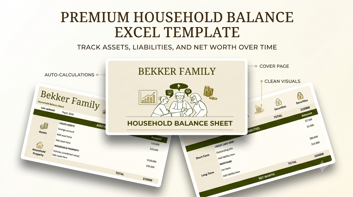 Comprehensive Household Financial Net Worth Tracker