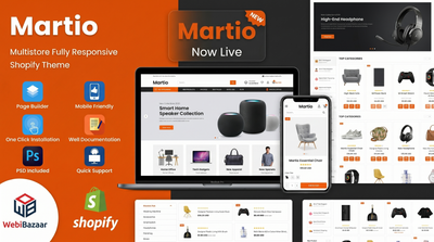 Martio | Conversion-Optimized Multipurpose Shopify 2.0 Theme mobile preview