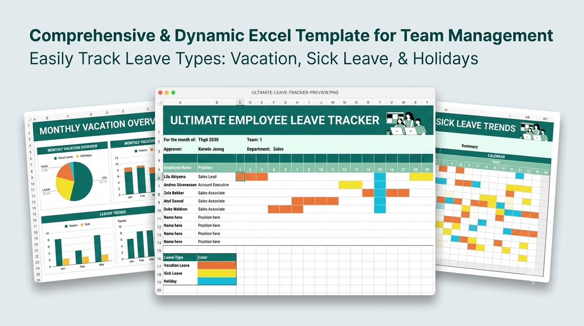Smart Vacation Schedule Tracker Sheet