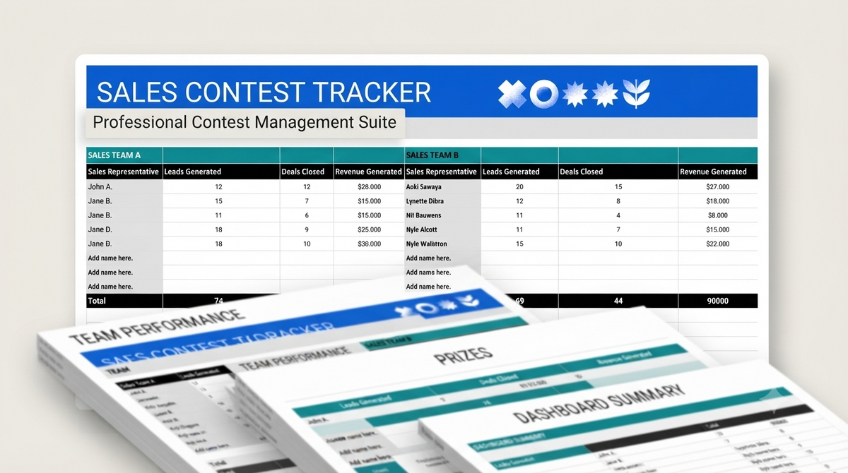 Modern Sales Contest Performance Tracker