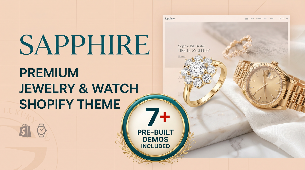 Sapphire - Luxury Jewelry & High-Converting Shopify Theme