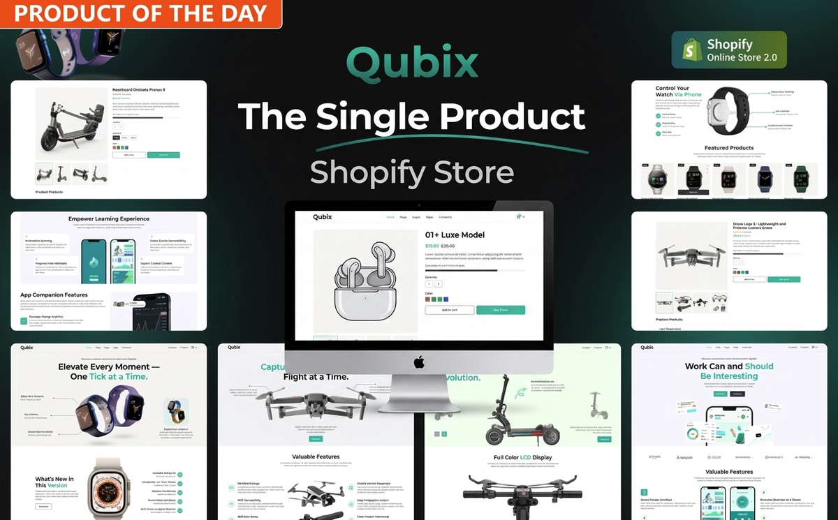Qubix - Multipurpose Single Product Shopify Theme