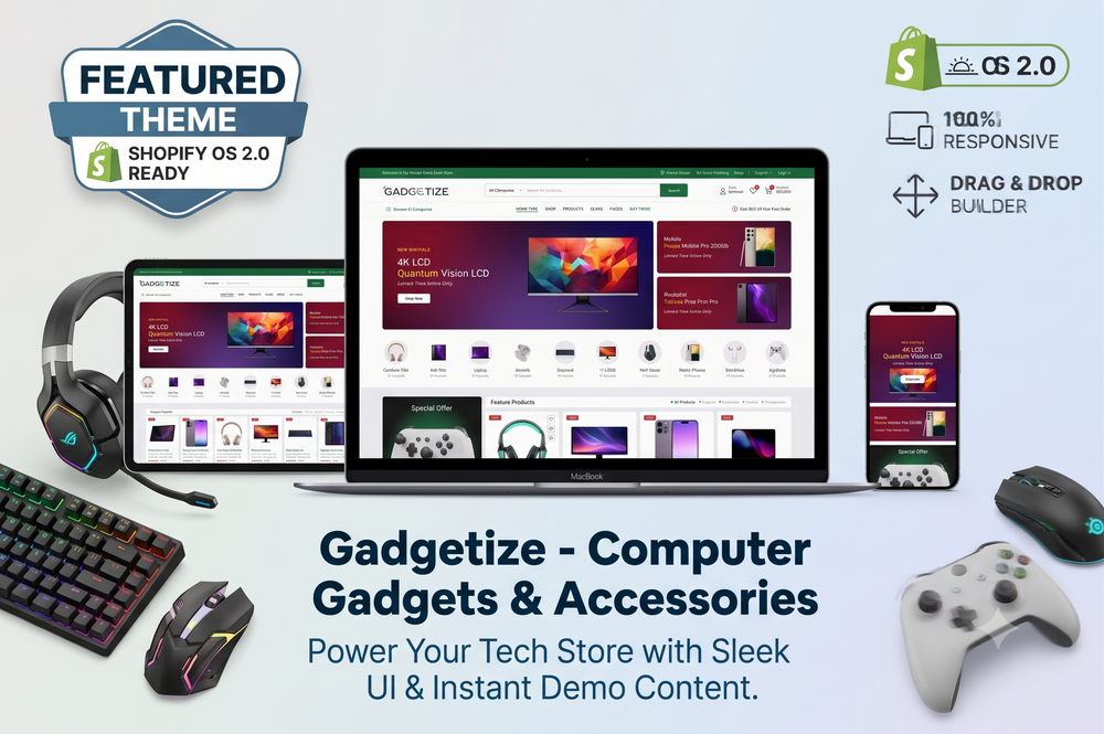 Computer Gadgets & Accessories Shopify Theme live preview