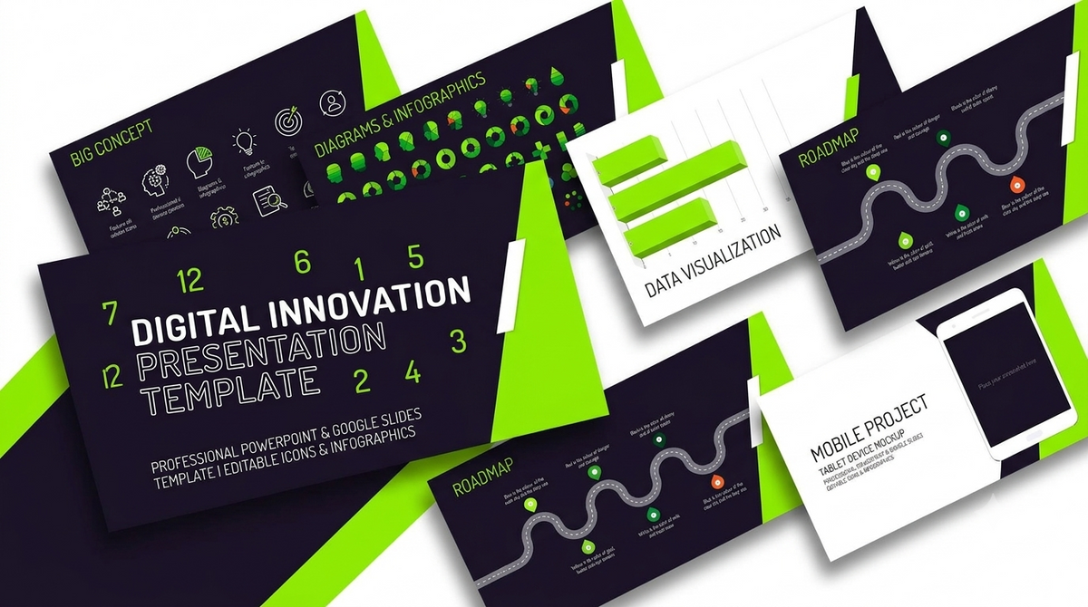 Dynamic Modern Pitch Deck Presentation Template