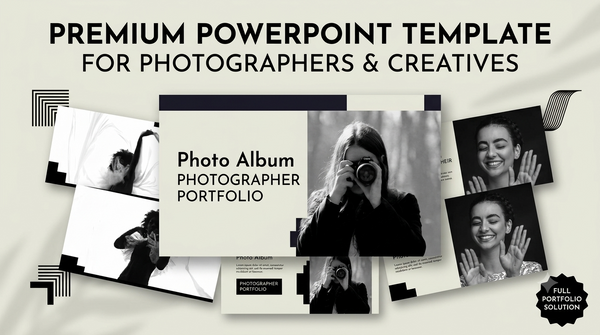 Modern Minimalist Photographer Portfolio Deck