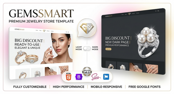 GemsMart: SEO - Optimized Jewelry Landing Page