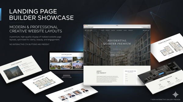Premium Real Estate Responsive Landing Page