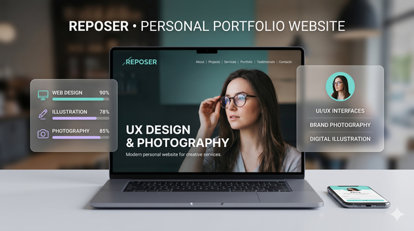 Reposer: All-In-One Portfolio & Resume HTML Landing Page