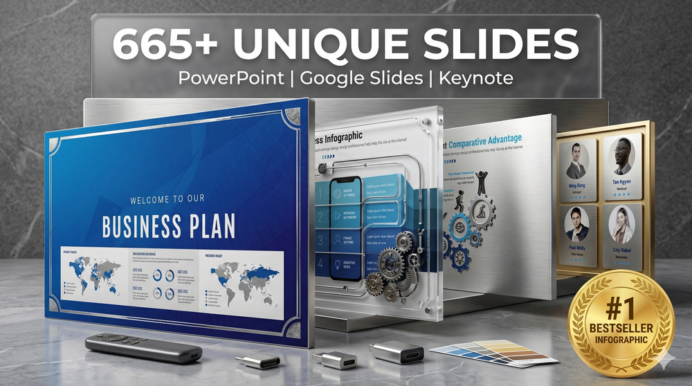 Clean & Professional Business Plan PowerPoint Presentation live preview