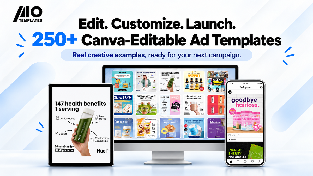 250+ Winning Static Ads Templates