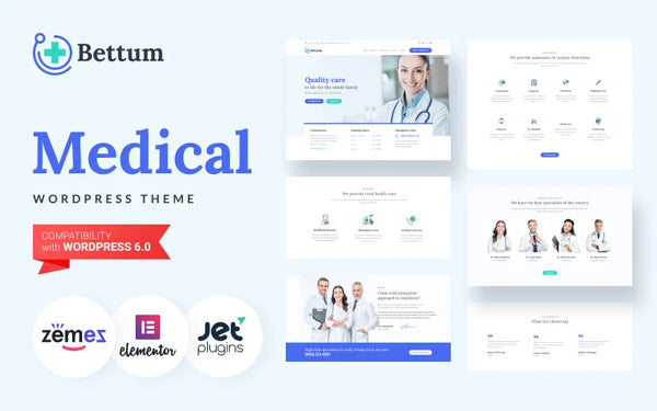 Bettum - Medical Clinic WordPress Elementor Theme