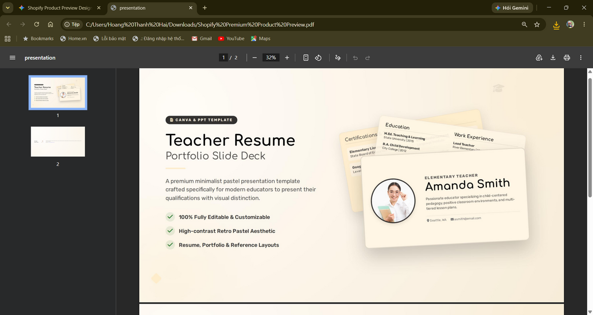Vibrant Yellow Elementary Teacher CV Resume Template