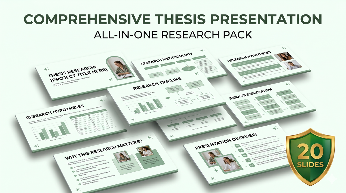 Minimalist Academic Thesis Research Google Slides