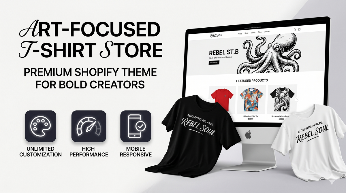 Premium High-Converting T-Shirt Shopify Theme