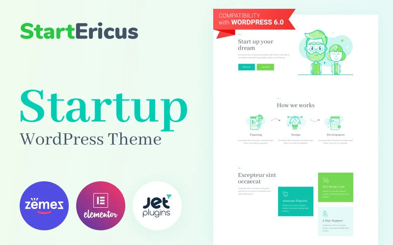 StartEricus - WordPress Theme for Launching