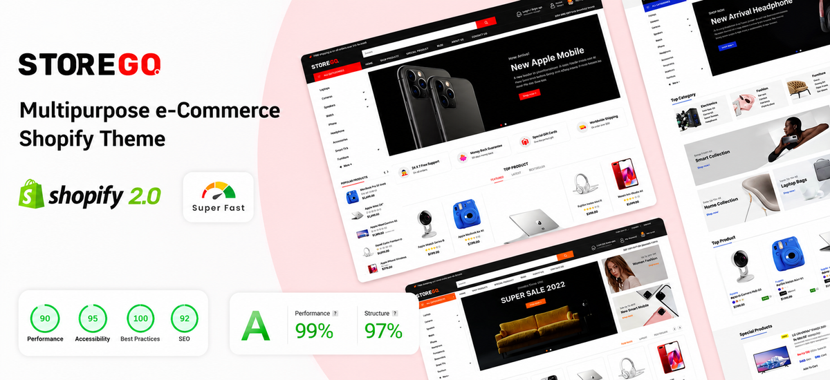 Electronics & Gadget Ready-to-Launch Shopify Stores Theme