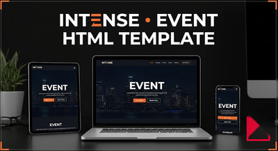 Intense - Modern Event Planner & Agency Landing Page Template