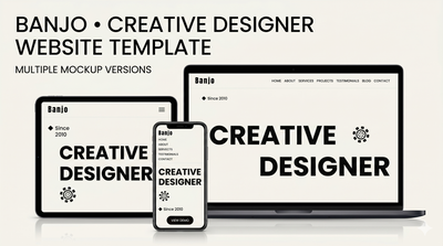 Banjo - Creative Portfolio HTML Landing Page Template