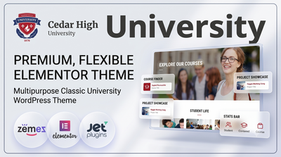 Cedar High - Flexible & Customizable Education WordPress Theme
