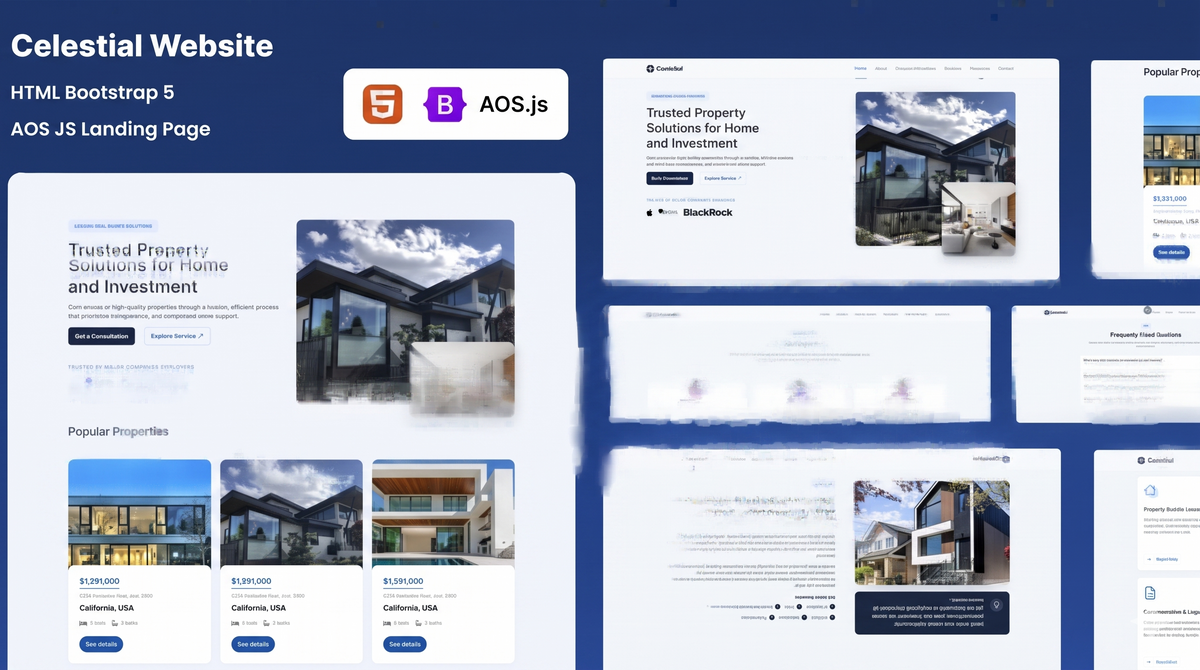 Celestial: High-Converting Real Estate Landing Page