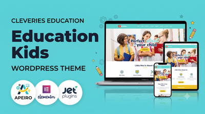 Cleveries - Responsive Kindergarten & Kids Education WordPress Theme