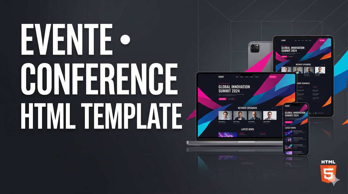 Evente - Creative Web Design Event HTML Template