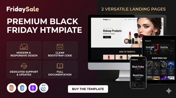 Black Friday Landing Page | High-Impact FridaySale HTML