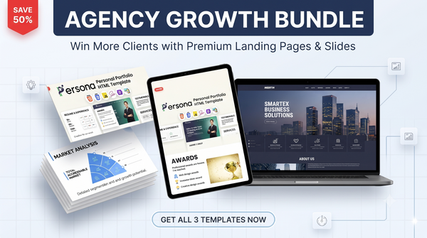 Agency Growth Bundle: Win More Clients with Premium Landing Pages & Slides