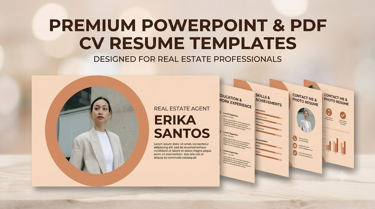 Professional Real Estate Agent Portfolio Slides