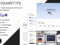 Squaretype - Premium Landing Page Template for Creative Agencies & Portfolios