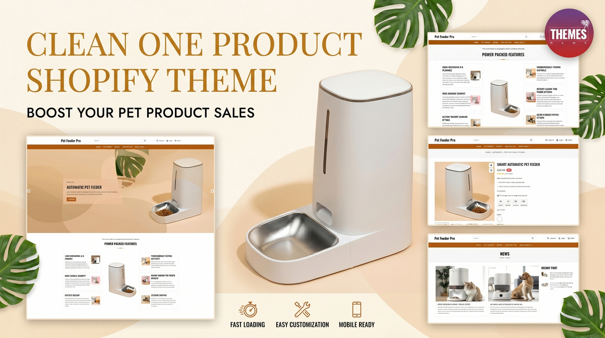 PetFeederPro - Single Product Pet Shopify Theme (OS 2.0)
