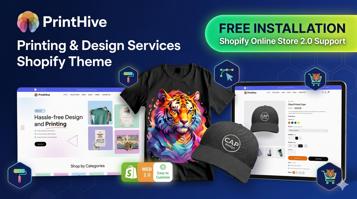 Print Store Shopify Theme for Custom Design Shops