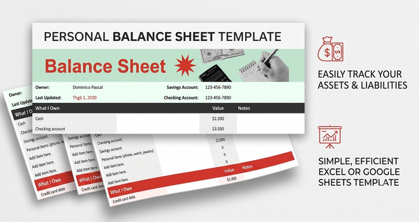 Modern Financial Balance Sheet Template