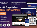 Professional HTML Landing Page for Events, Conferences & Meetups