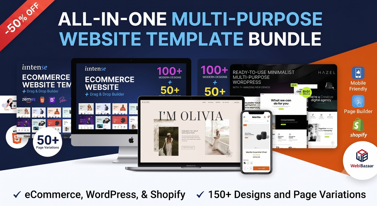 Freelancer Multi-Purpose Website Template Bundle