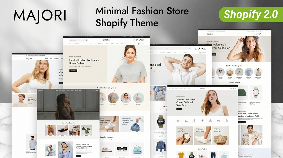 Modern Fashion Shopify 2.0 Responsive Theme for Online Stores