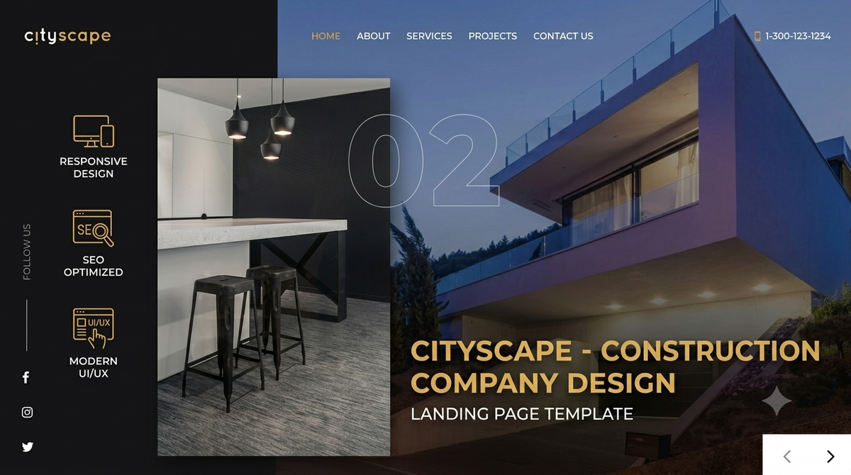 Cityscape - Construction & Engineering HTML Landing Page