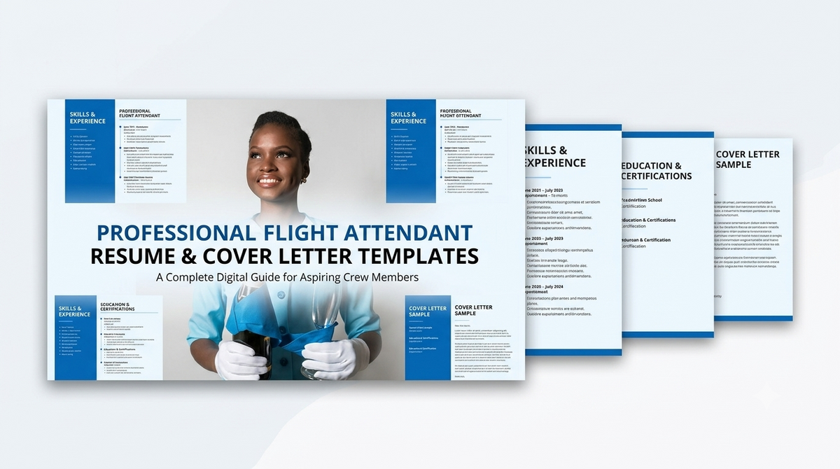 Professional Flight Attendant Resume Presentation