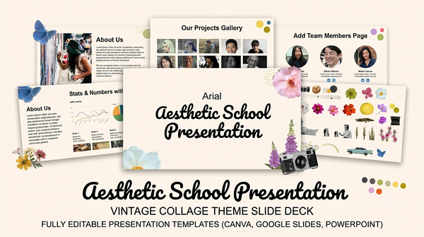 Vibrant Pink & Green Academic Presentation Deck