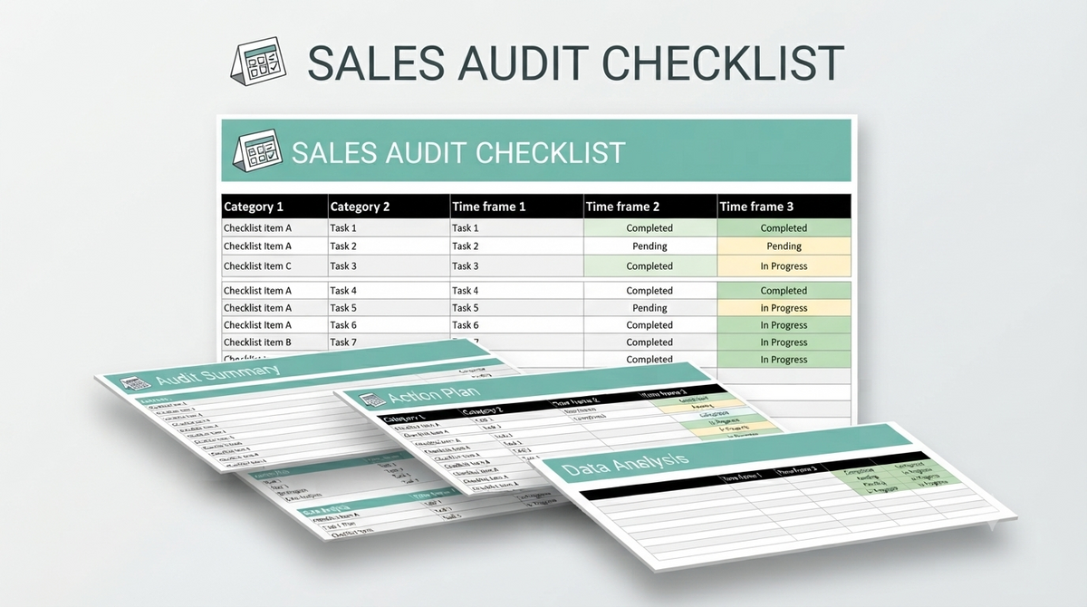 Professional Sales Audit Checklist Template