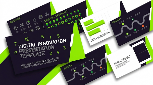Dynamic Modern Pitch Deck Presentation Template