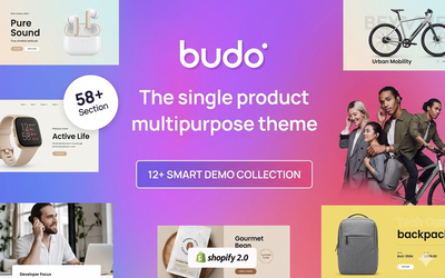 Budo - Multipurpose Single Product Ecommerce Shopify Theme mobile preview