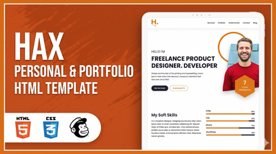 Hax - Clean and Simple Portfolio HTML Template