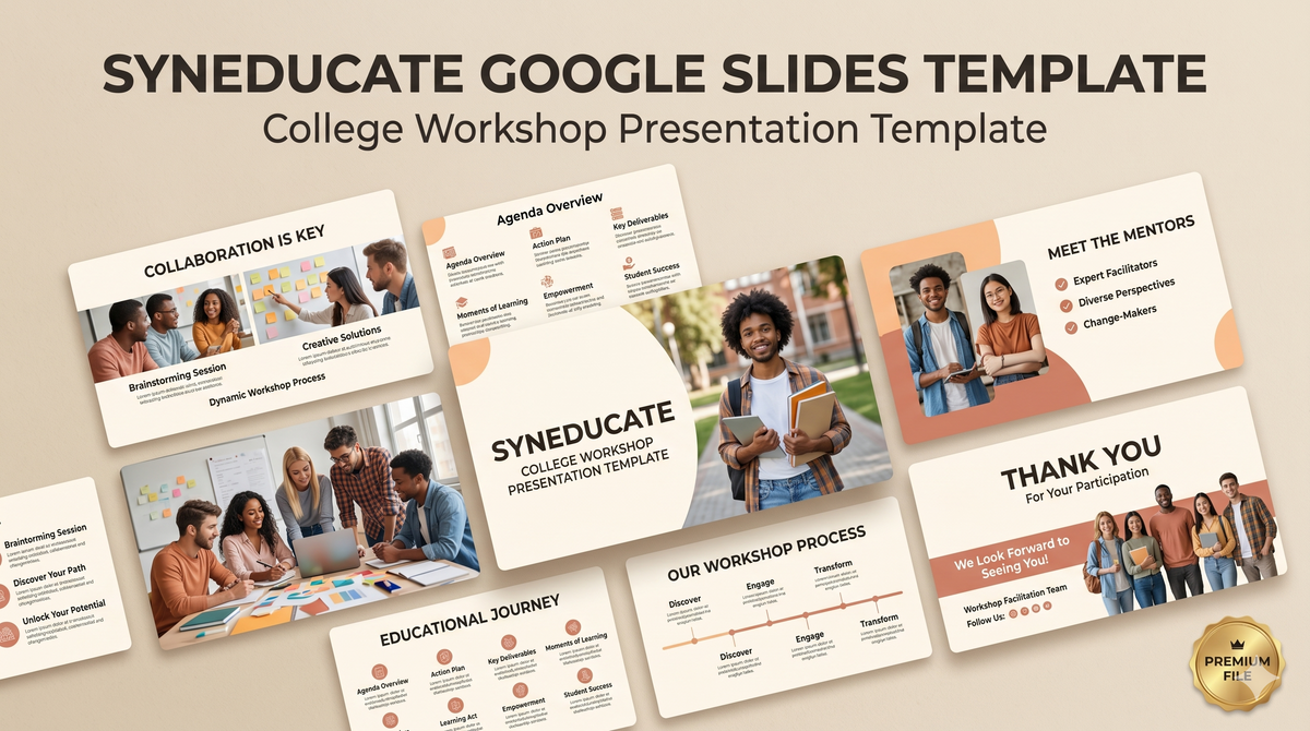 Modern College Education Workshop Google Slides Template