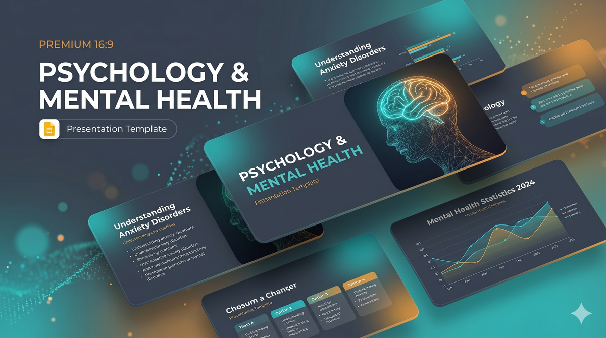 Psychology Therapy & Mental Health Google Slides