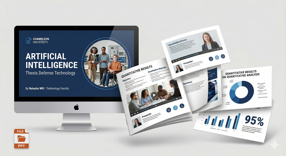 IT & Technology Thesis Defense PowerPoint Template